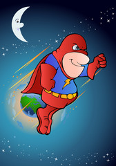 flying super hero