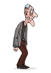 sick old man