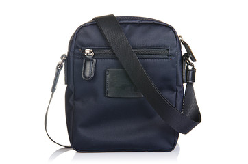 Naklejka premium Leather bag isolated on the white background