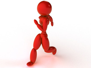 Plastic man on a white background №3