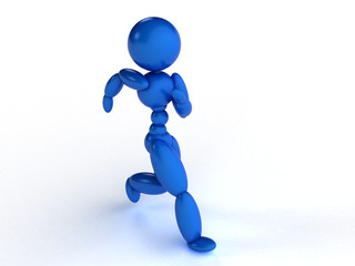 Plastic man on a white background №2