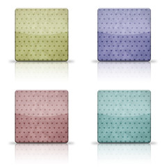 Vintage paper blank icon for apps on white background