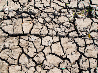Close-up dry soil background