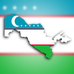 Map of Uzbekistan