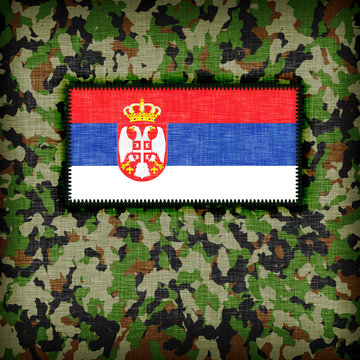 Amy camouflage uniform, Serbia