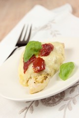 chicken with mozzarella cheese