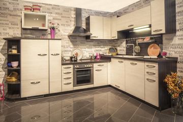 K&uuml;che, Einbauk&uuml;che, K&uuml;chenherd, Essen, sch&ouml;ner Wohnen