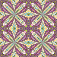 Fancy  floral pattern from Asia, seamless