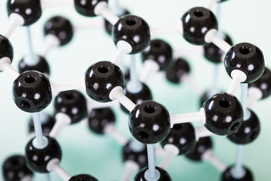 Model of graphite molecular structure