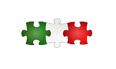 bandiera italiana puzzle