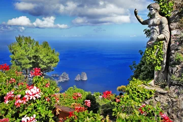 Fotobehang beautiful Capri island, Italy © Freesurf