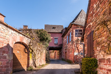 Magnifique village médiéval de Collonge-la-Rouge, en Corrèze en Nouvelle-Aquitaine, France
