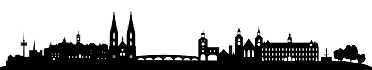 Fototapeta premium Regensburg Skyline