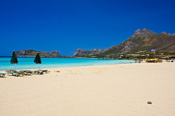 Falsarna beach in Crete, Greece