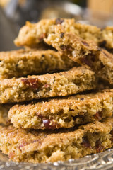 Freshly baked cranberry cookies