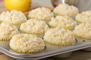 Lemon Muffins Closeup