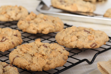 Peanut Butter Cookies Closeup