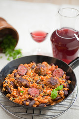 Chorizo Reispfanne