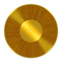 Golden Vinyl Record