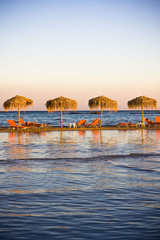 Elafonisi beach, just before the sunset, Crete