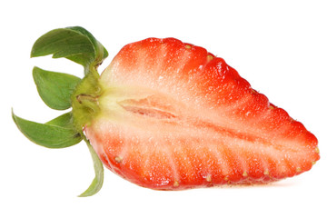 Half of strawberry