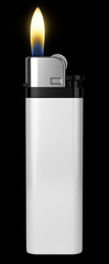 Briquet sur fond noir 1