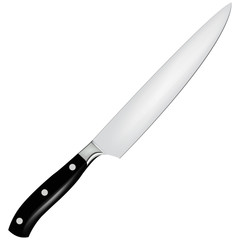 Knife on a white background