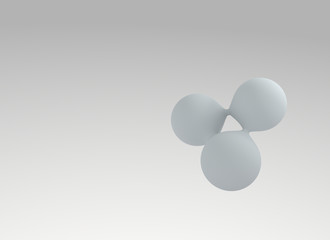 Abstract 3D Molecule Background