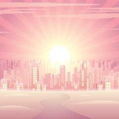 Fototapeta na wymiar Ilustracja Dream City