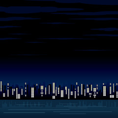 Obraz premium Abstract City Night