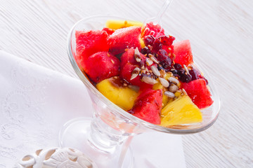 water melon, pineapple