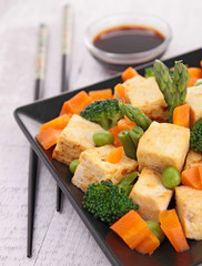 tofu and vegetables