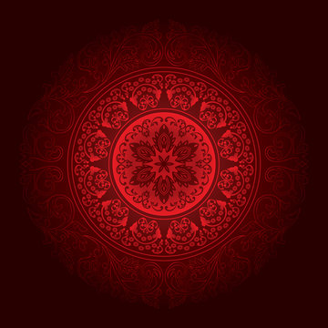 Red vintage floral background © Ray of Light