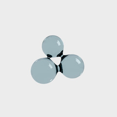 Abstract 3D water Molecule Background