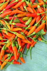 Fresh chilli - red hot peppers