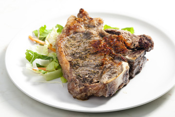 grilled T-bone steak