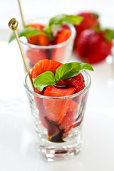 Strawberry with Balsamic sauce