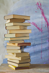 stack of books