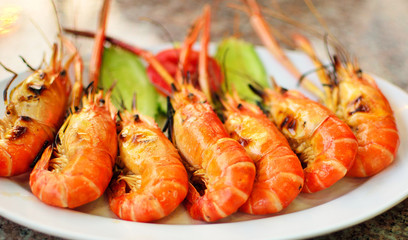 grilled shrimps