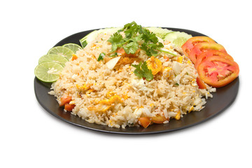 Thai fried rice with crab meat ,thai food favorite
