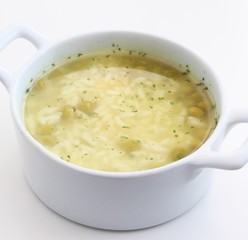 Hühnersuppe mit Reis