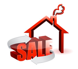 House For Sale illustration design