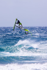 Windsurfing on Gran Canaria.