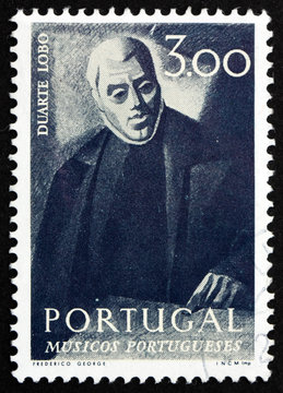 Postage stamp Portugal 1974 Duarte Lobo, Portuguese Composer