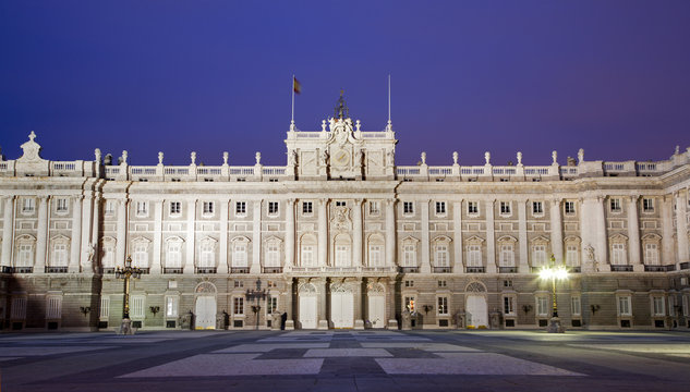 Madrid - East facade of Palacio Real or Royal palace