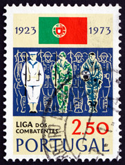 Postage stamp Portugal 1973 Sailor, Soldier and Aviator
