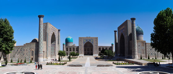 The Famous Registan Plaza of Samarkand, Uzbekistan
