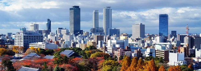 Zelfklevend Fotobehang Nagoya, Japan Panorama © SeanPavonePhoto