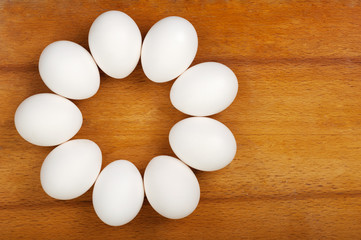 eggs are laid on the table