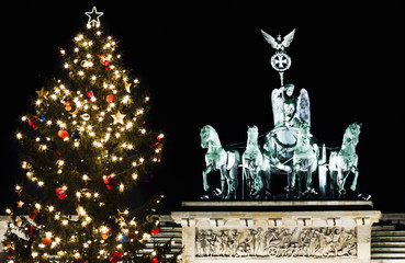Brandenburger Tor in der Weihnachtszeit